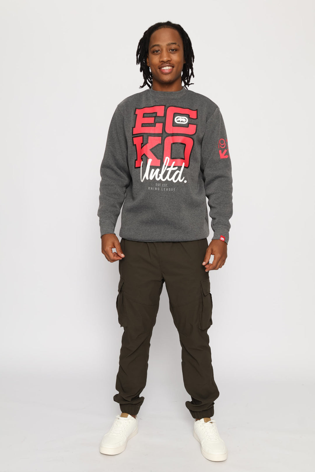 Ec Ko Crew Top - Charcoal
