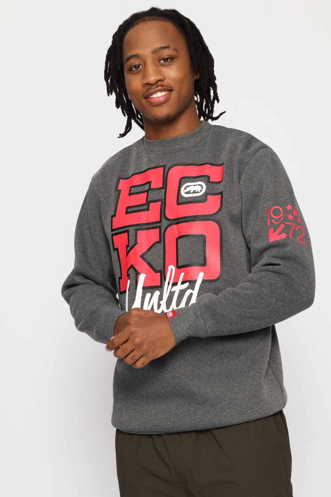 Ec Ko Crew Top - Charcoal