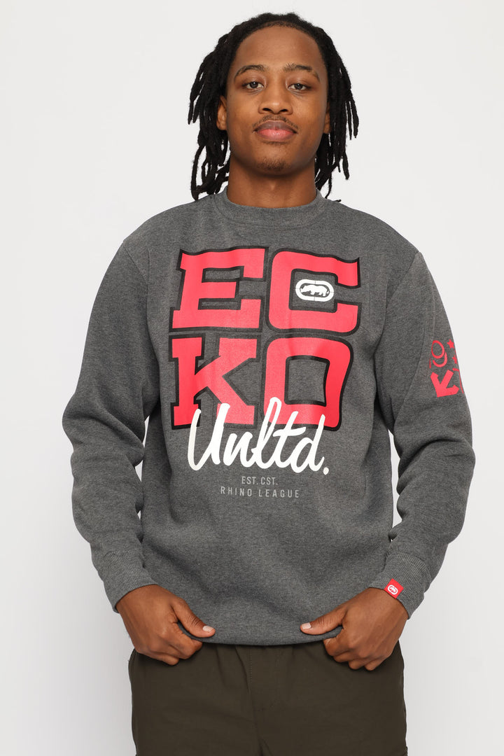 Ec Ko Crew Top - Charcoal