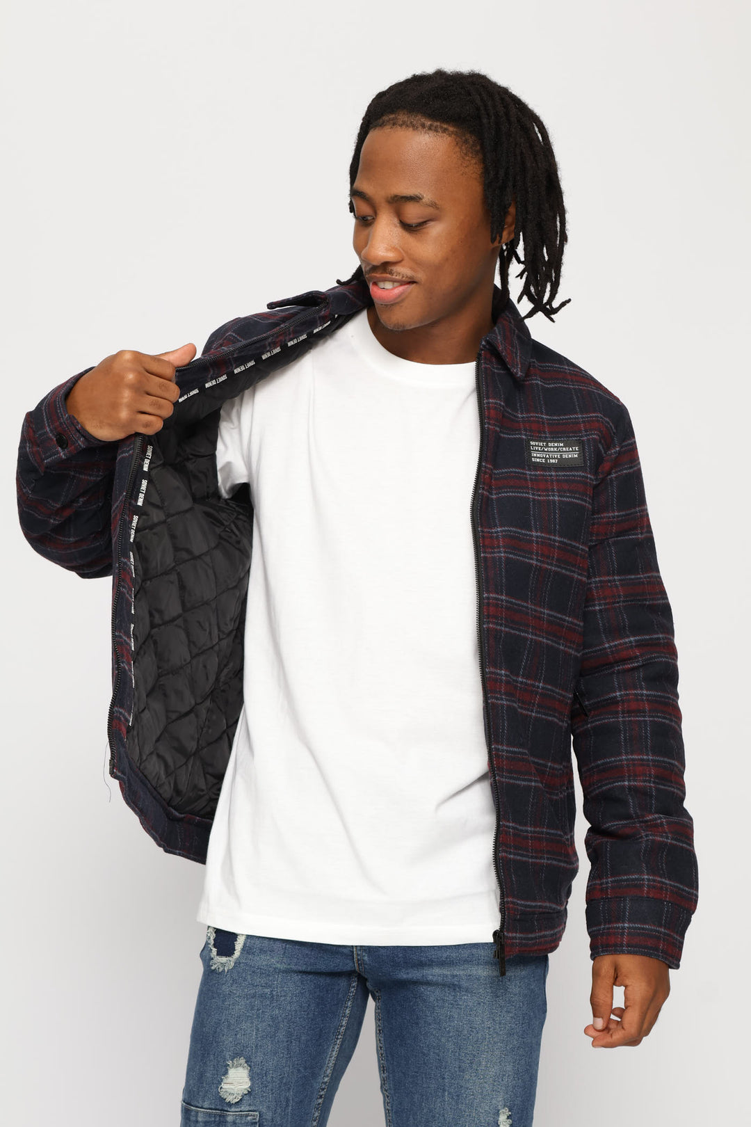 Sylas Shacket - Black/Red