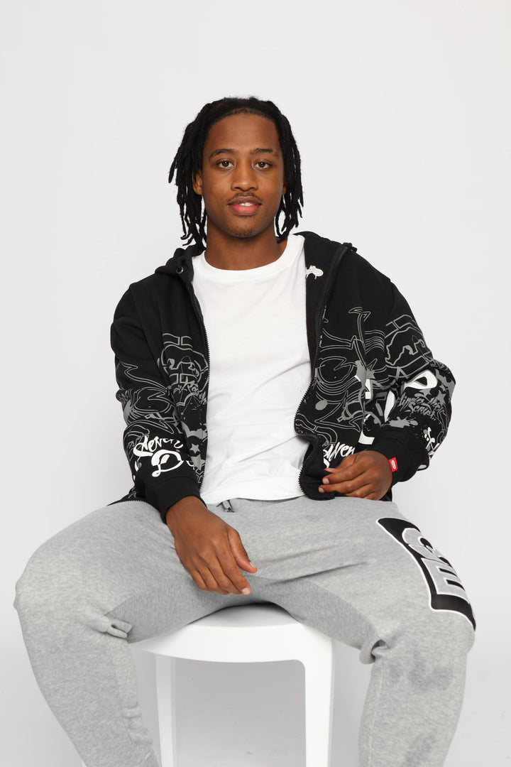 Spray Hoodie - Black