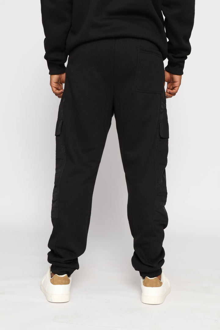 Hybrid Pocket Detail Jogger - Black