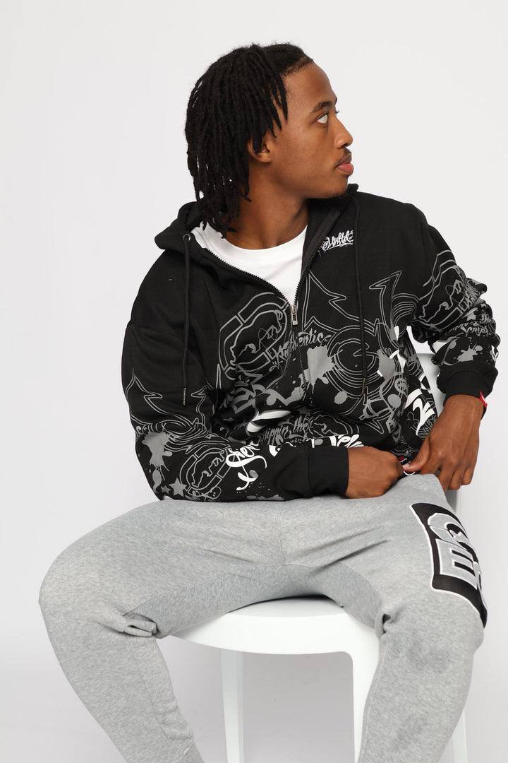 Spray Hoodie - Black