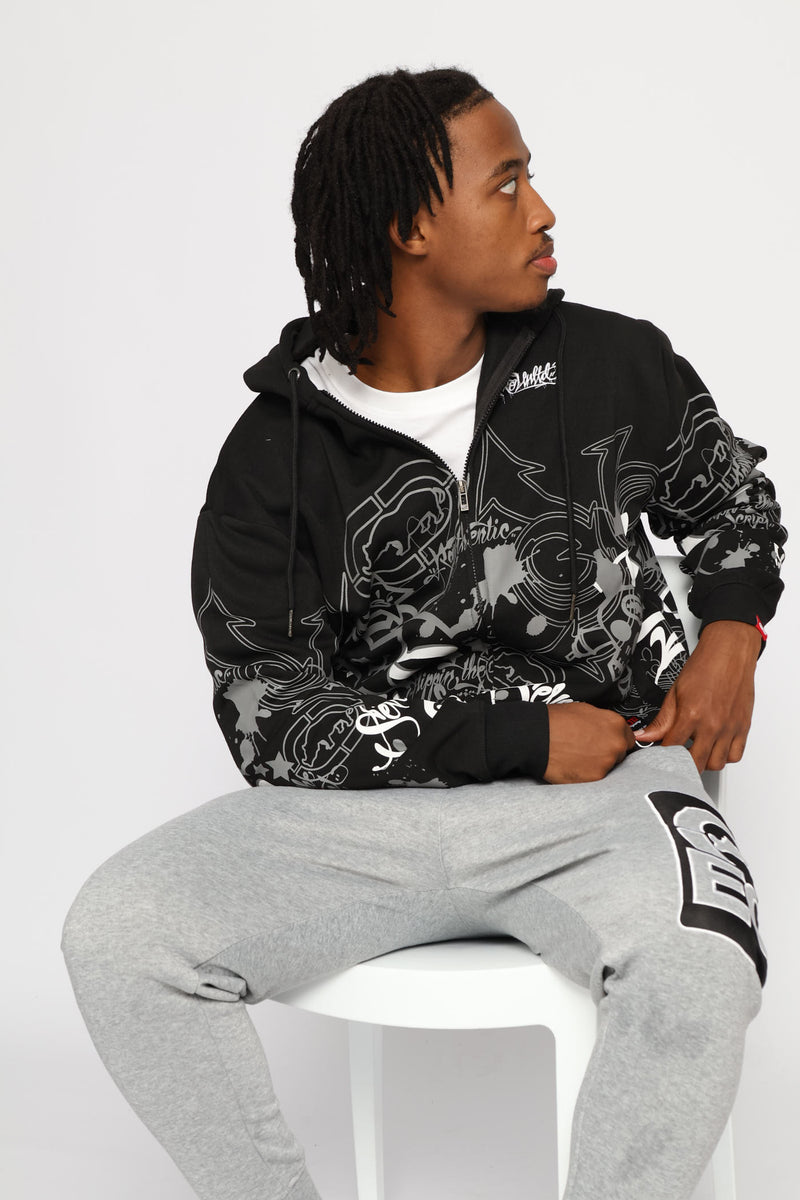 Spray Hoodie - Black