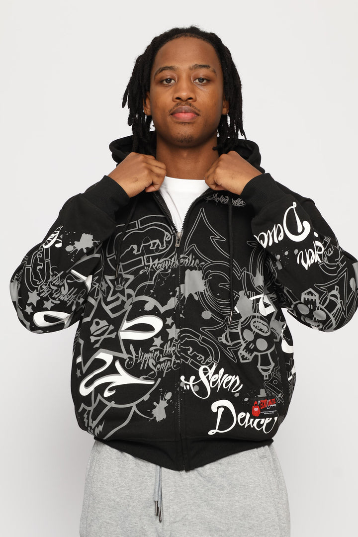 Spray Hoodie - Black
