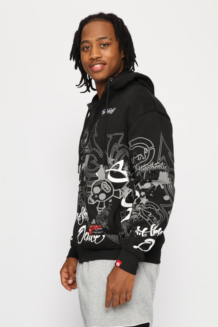 Spray Hoodie - Black