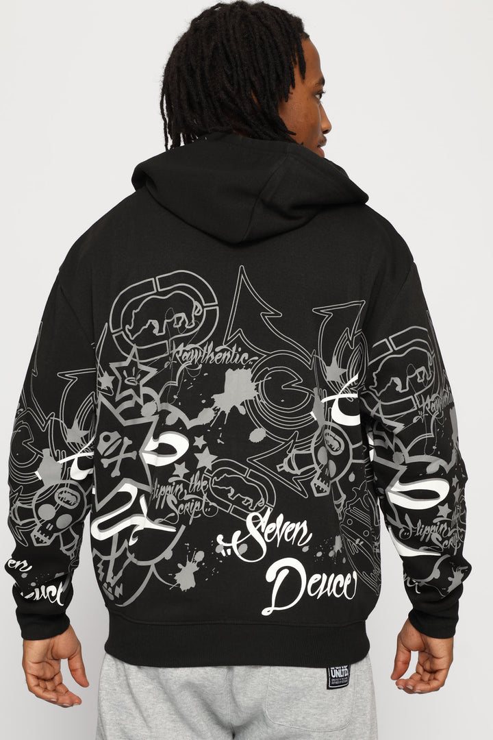 Spray Hoodie - Black