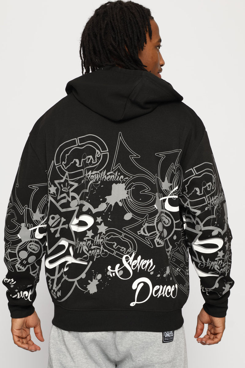 Spray Hoodie - Black