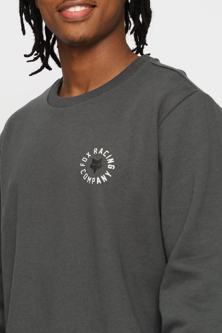 Ring Race Crew Top - Charcoal