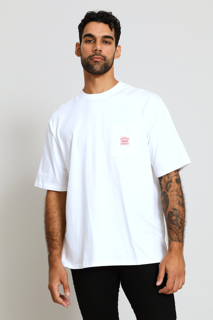 Short Sleeve Workwear Tee - White