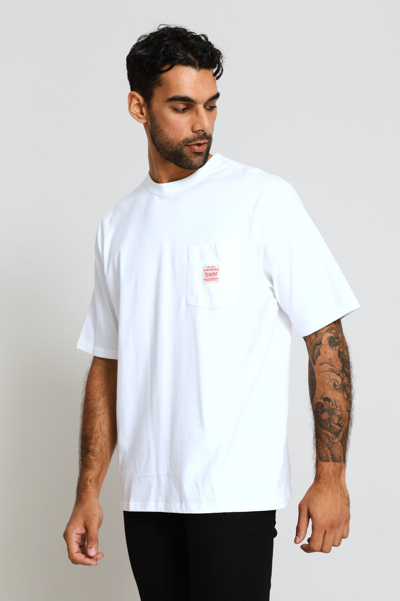 Short Sleeve Workwear Tee - White