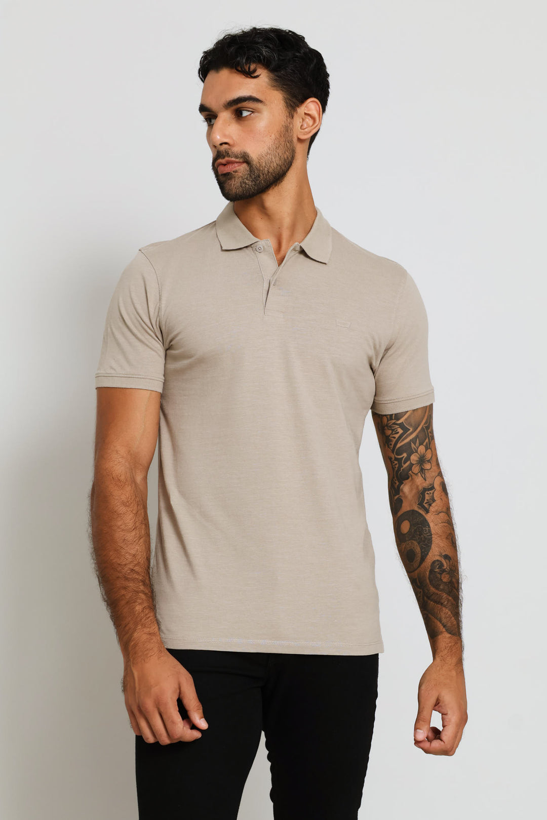Housemark Vintage Slim Polo Golfer - Khaki