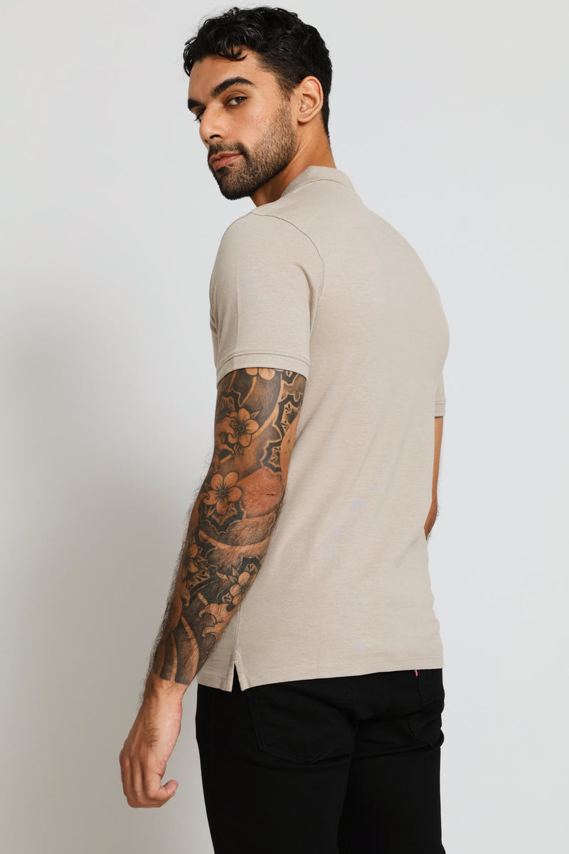 Housemark Vintage Slim Polo Golfer - Khaki