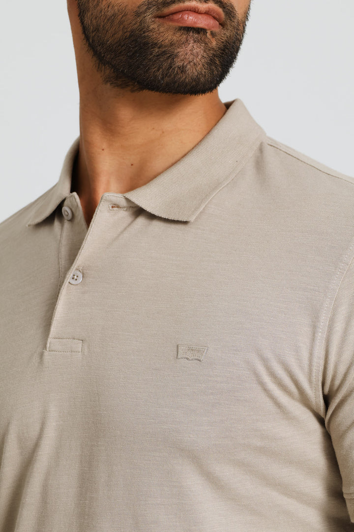 Housemark Vintage Slim Polo Golfer - Khaki