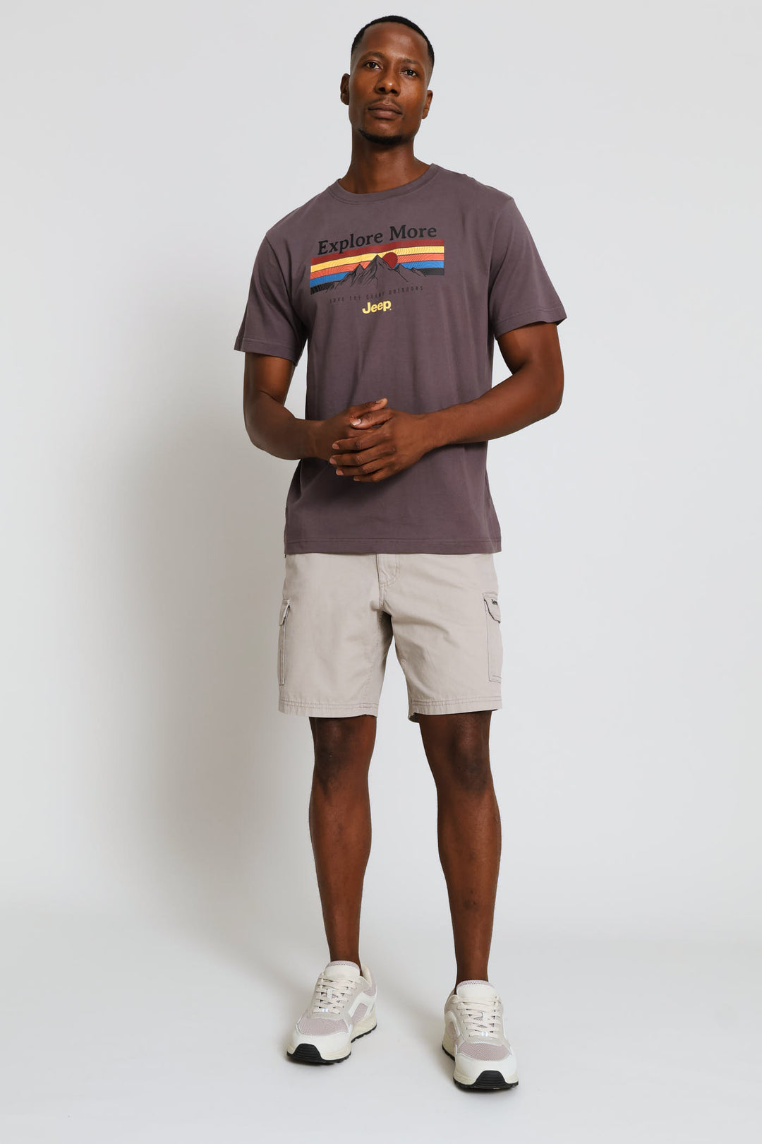 Fashion Graphic Explore Tee - Charcoal