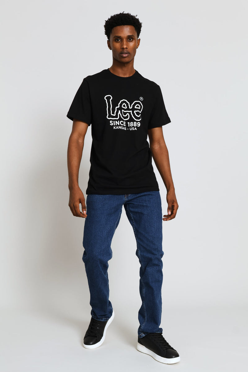 Outline Logo Tee - Black