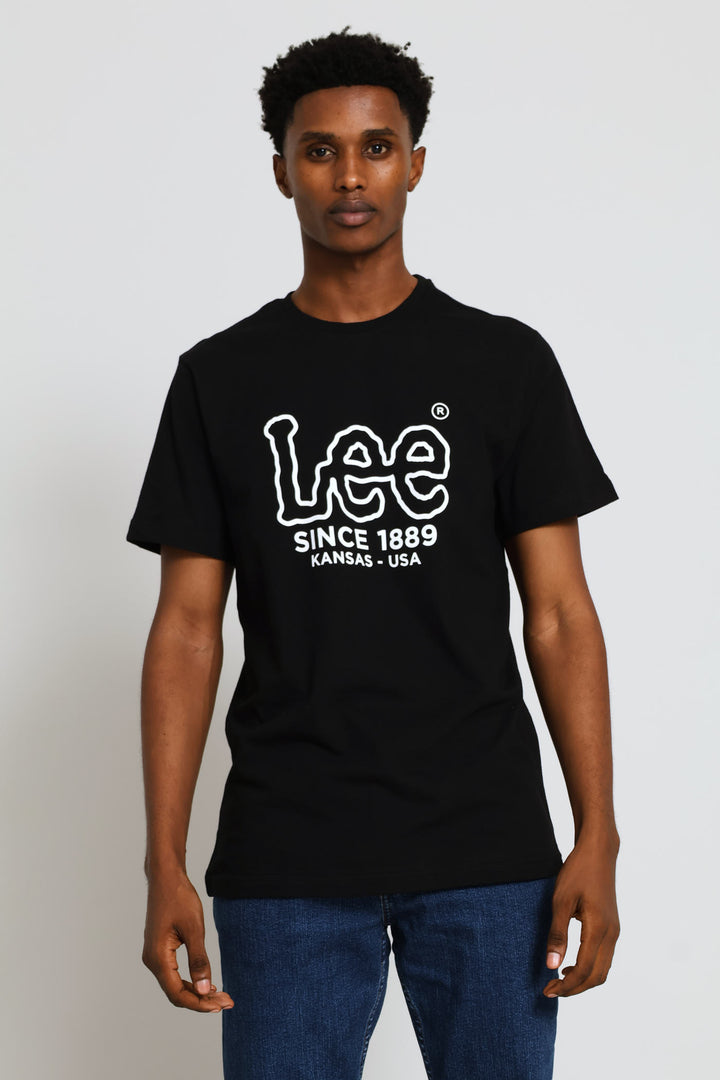 Outline Logo Tee - Black