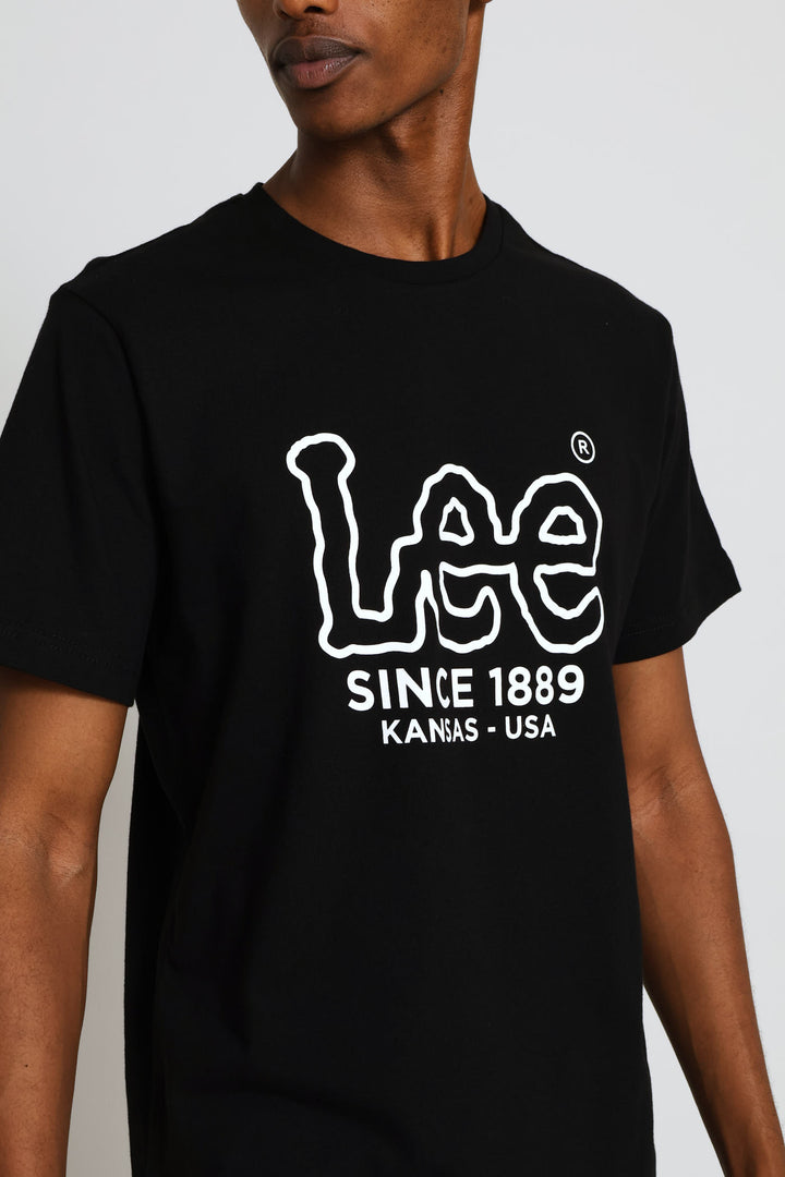 Outline Logo Tee - Black