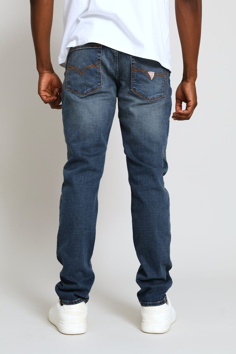 Brent Tapered Slim Denim - Dark Wash