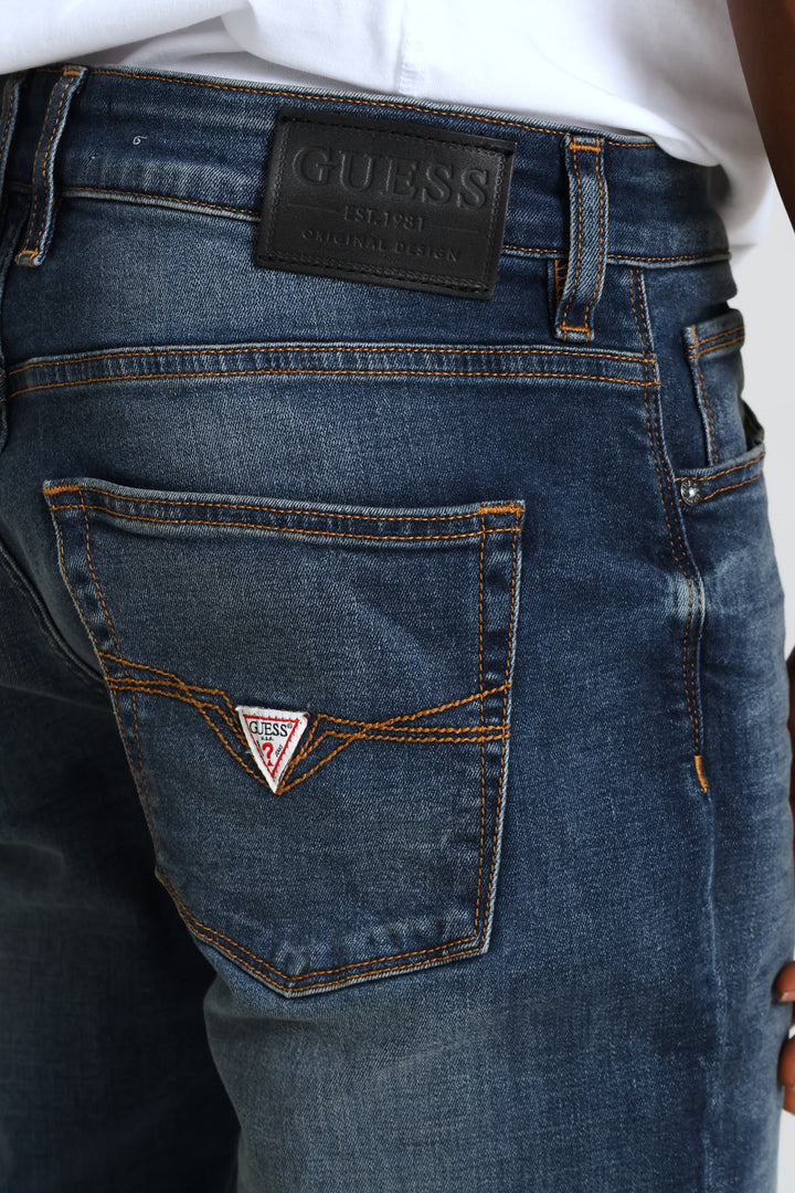 Brent Tapered Slim Denim - Dark Wash