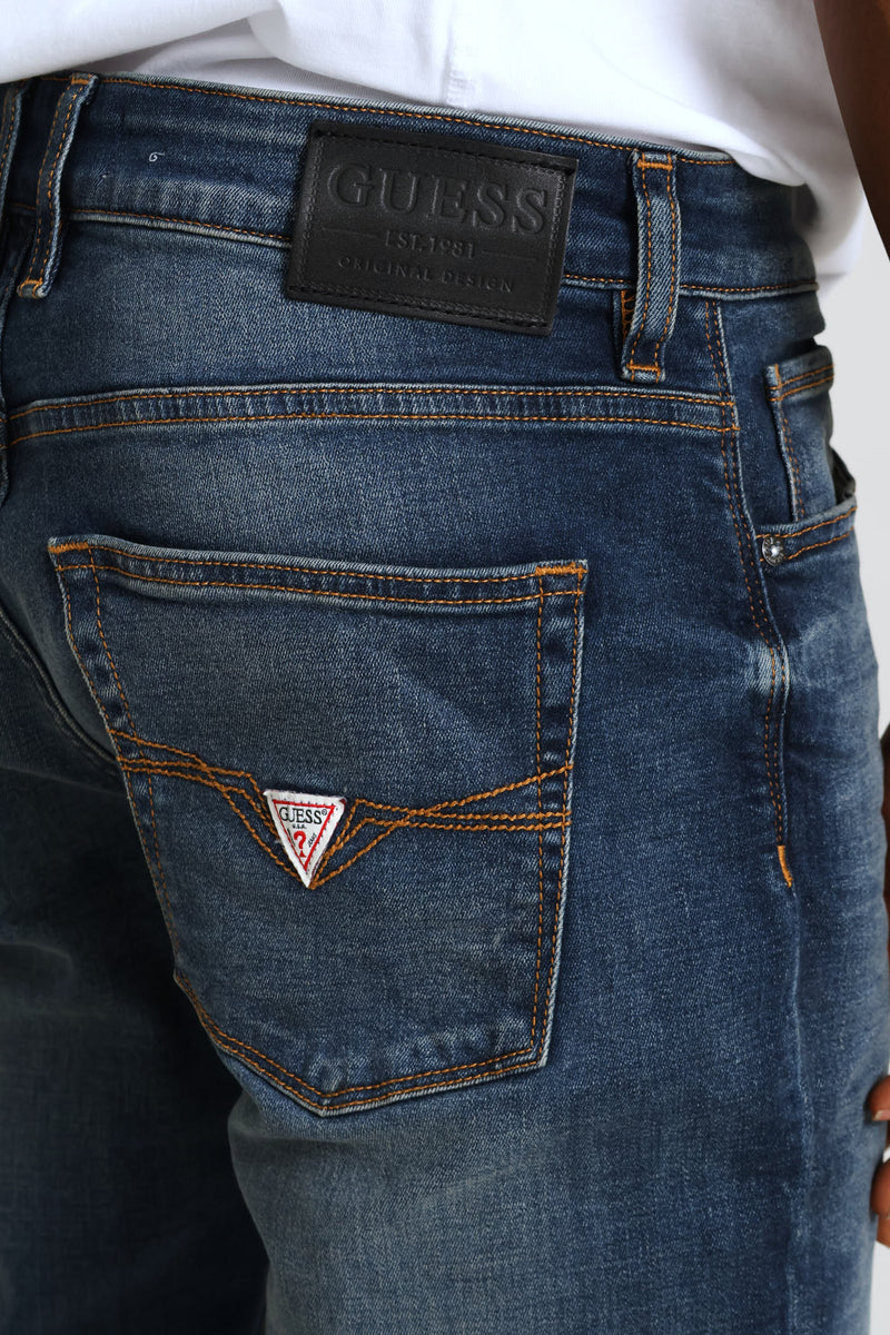 Brent Tapered Slim Denim - Dark Wash