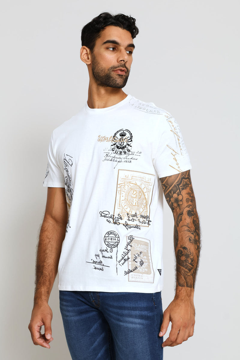 Basic 1981 Postage Tee - White