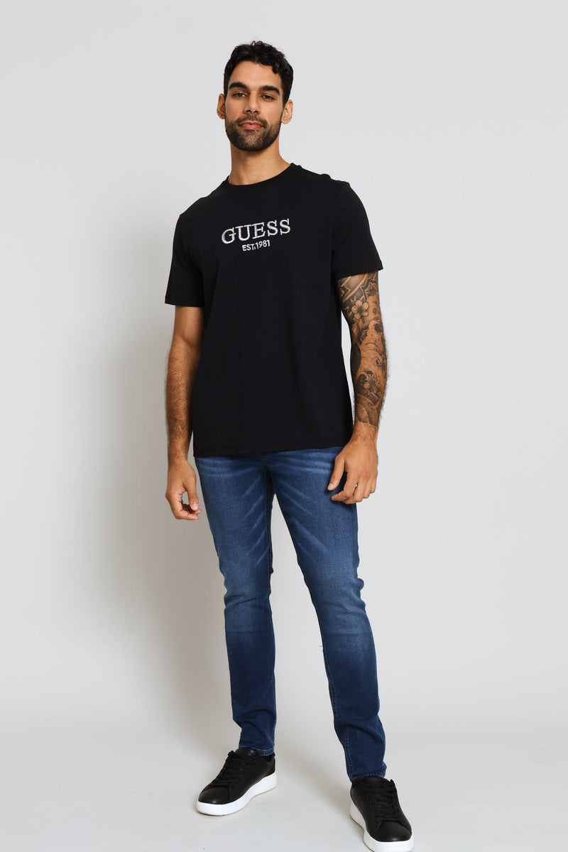 Embroidery Logo Tee - Black