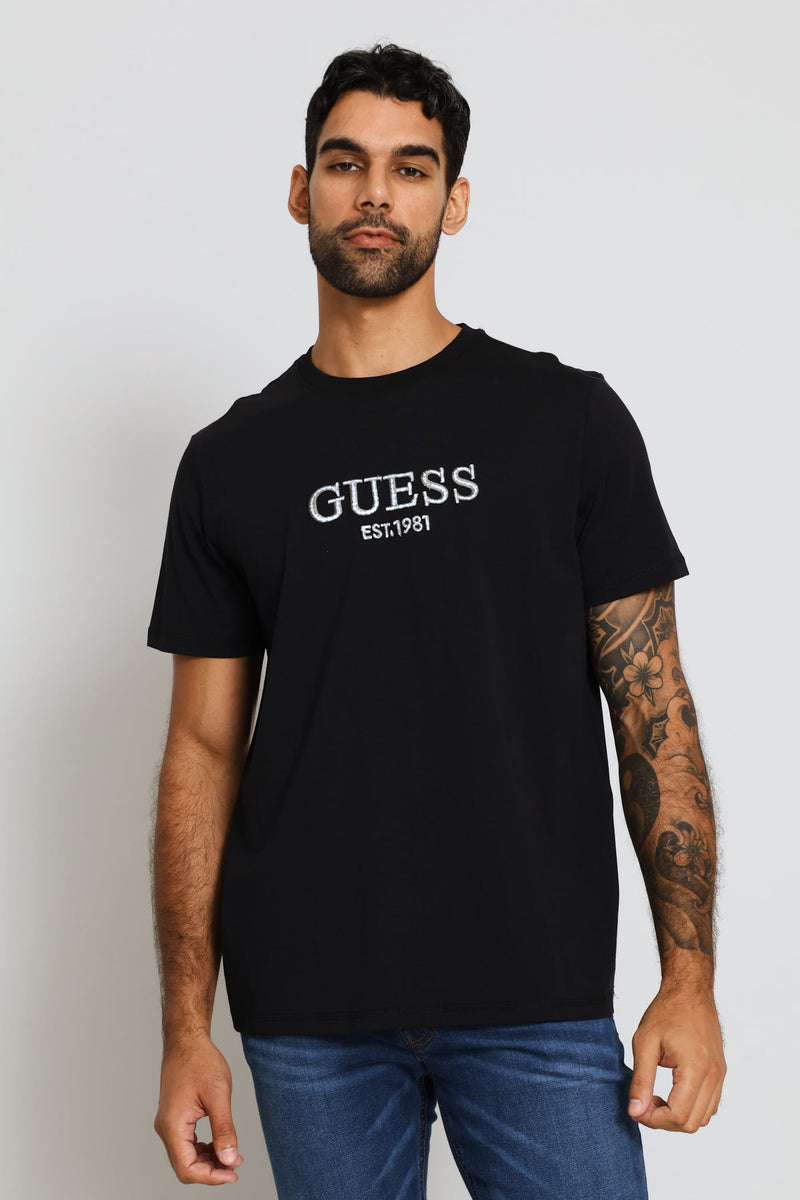 Embroidery Logo Tee - Black