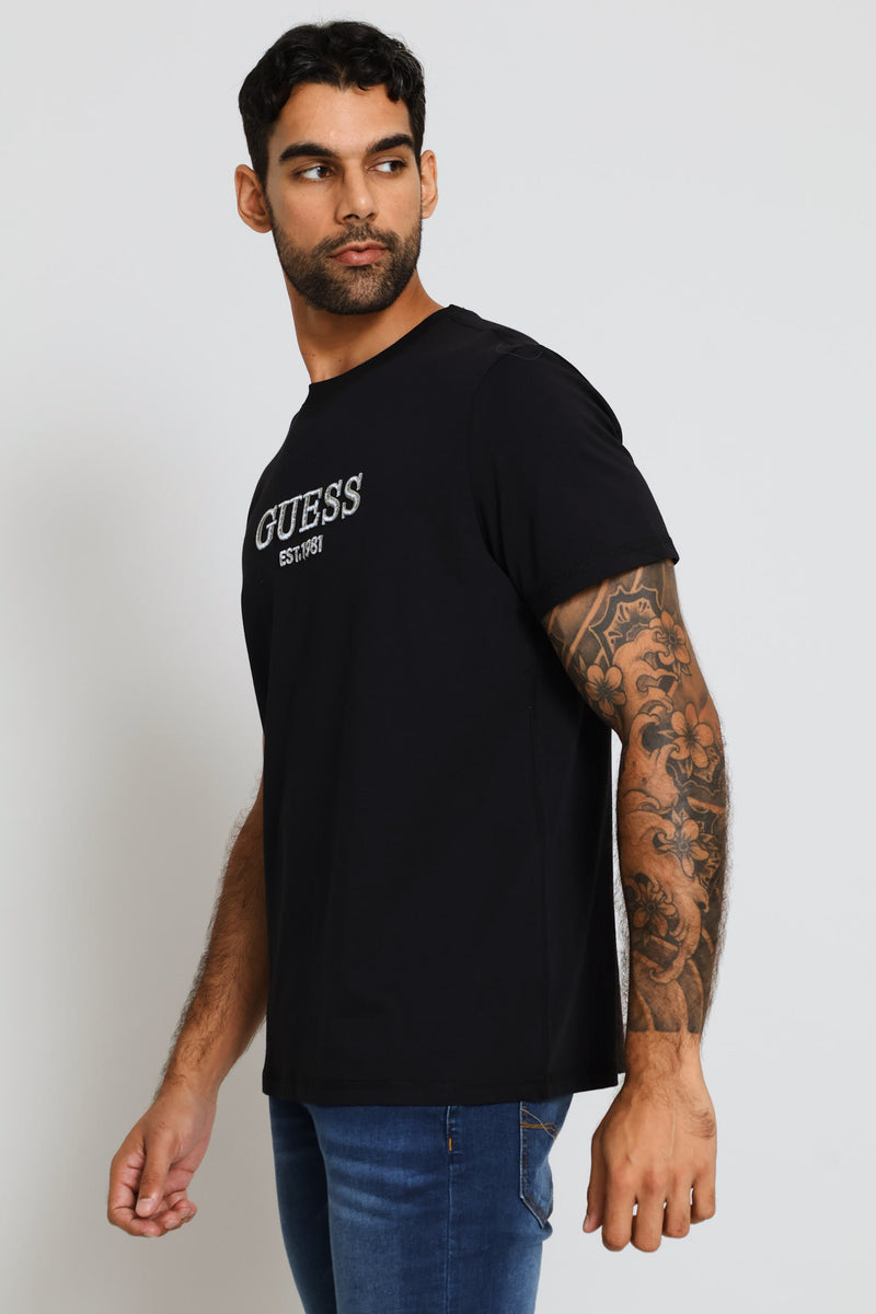Embroidery Logo Tee - Black
