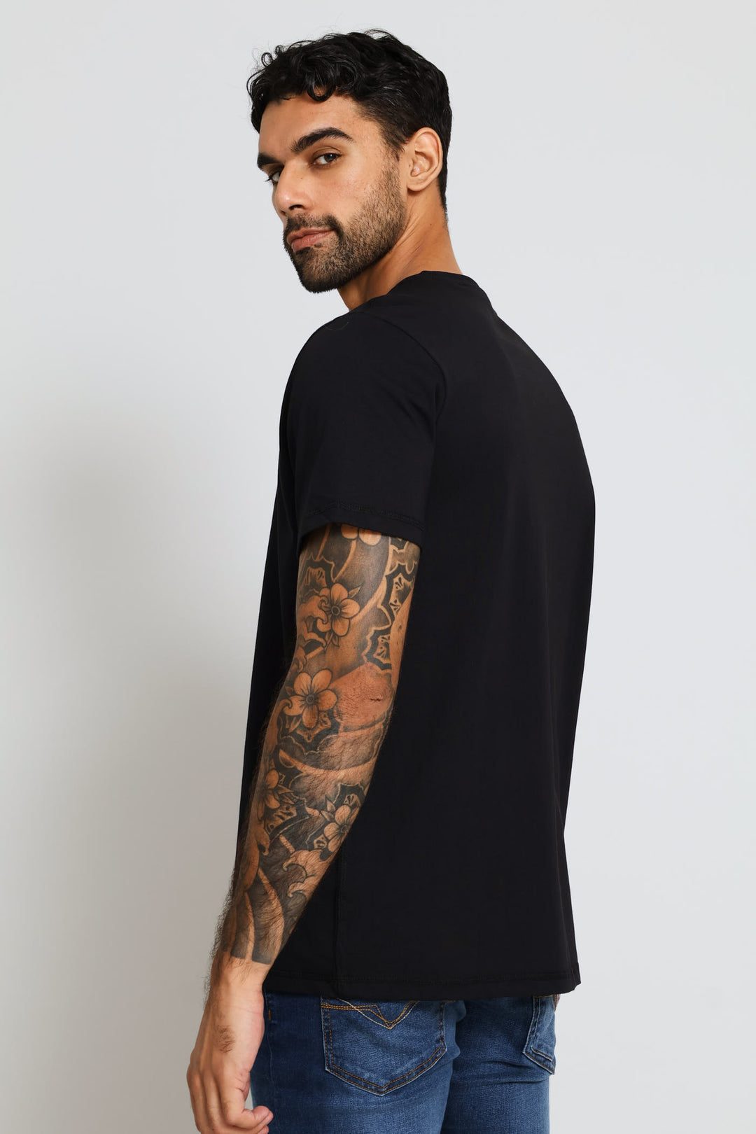 Embroidery Logo Tee - Black