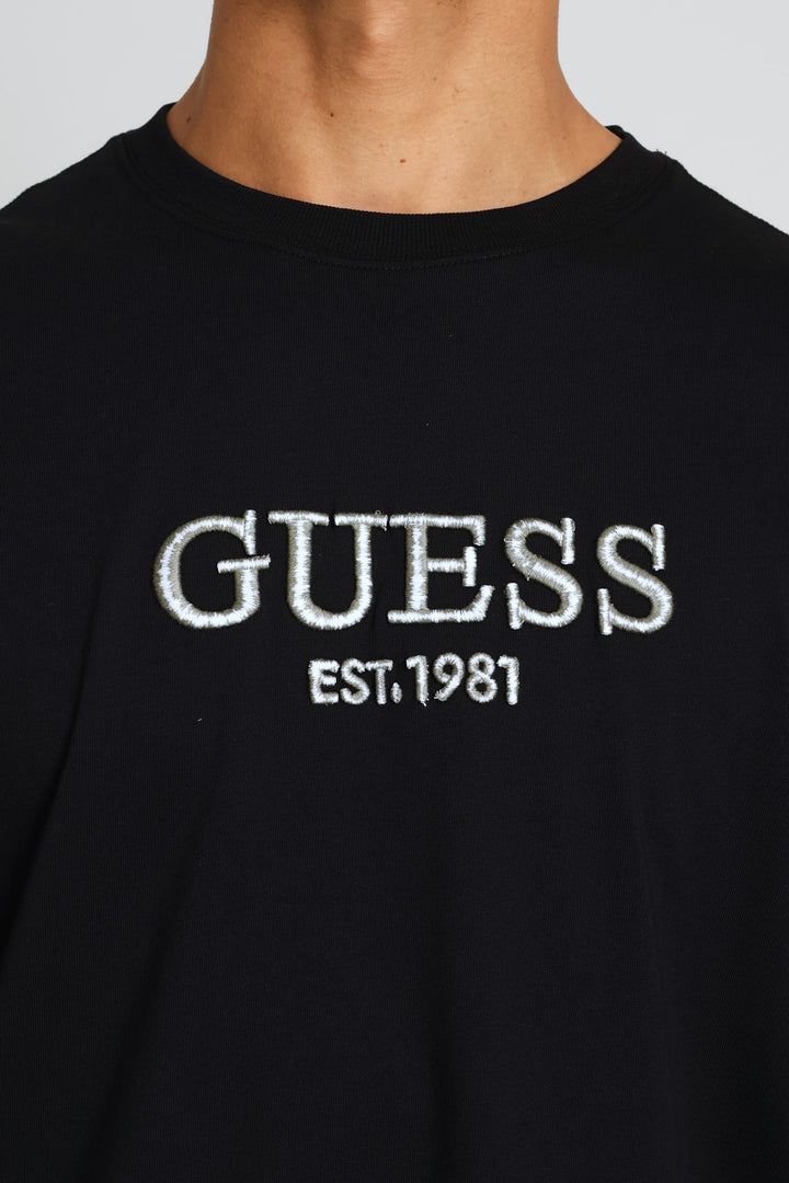 Embroidery Logo Tee - Black