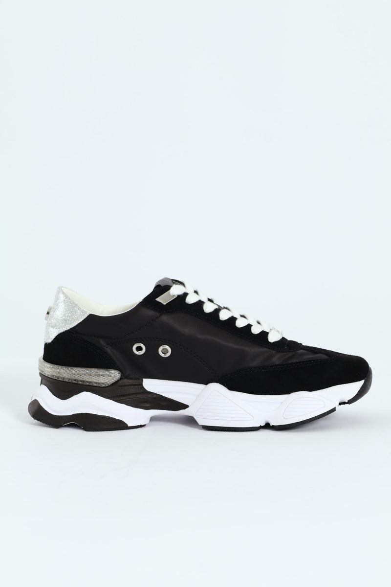 Setback Sportie Sneaker - Black/White