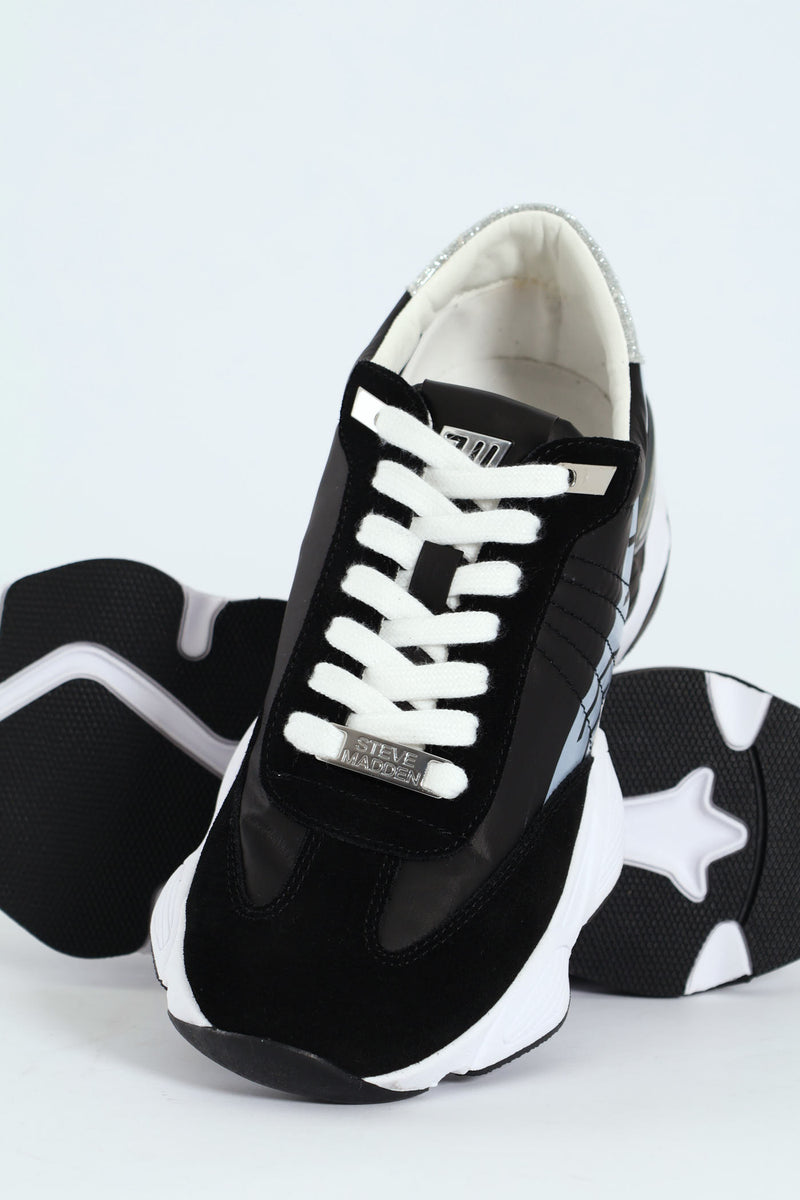 Setback Sportie Sneaker - Black/White