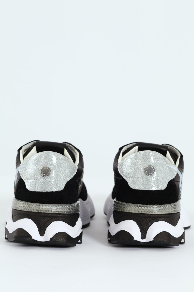 Setback Sportie Sneaker - Black/White