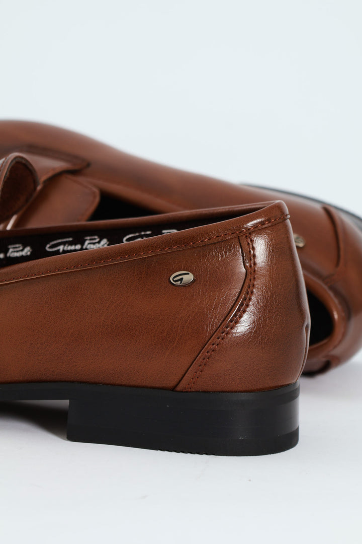 Slip On With Banded Upper - Tan