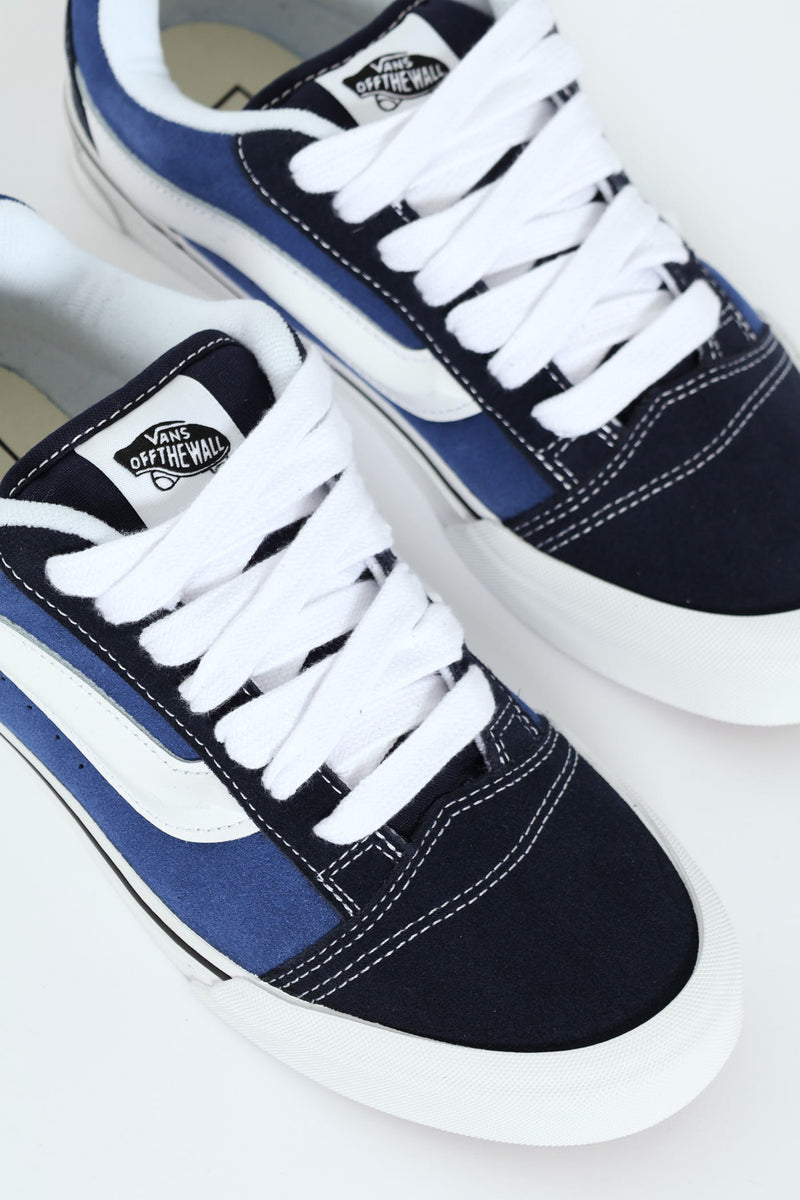 Knu Skool Chunky Lace Up Sneaker - Navy/White
