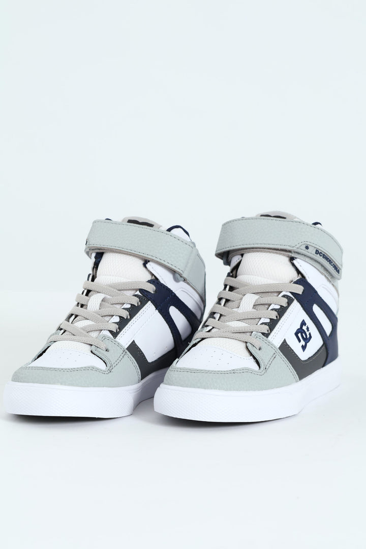 Boys Pur High-Top Sneaker - Grey