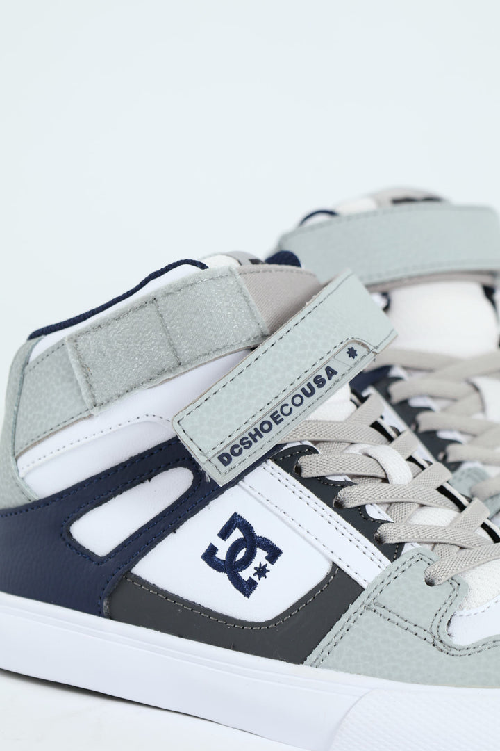 Boys Pur High-Top Sneaker - Grey