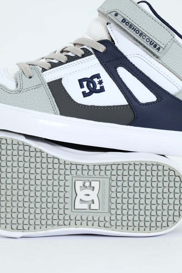 Boys Pur High-Top Sneaker - Grey