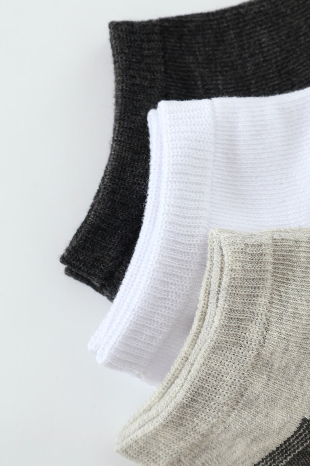 3 Pack Lowcut Socks - Grey/White