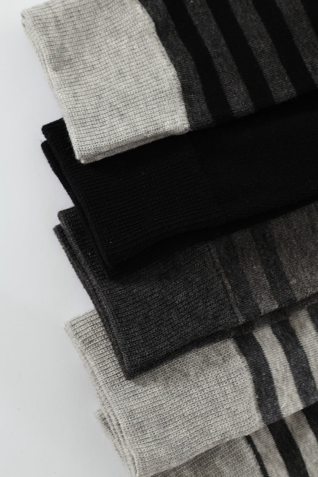 5 Pack Fashion Anklet Socks - Grey/Black