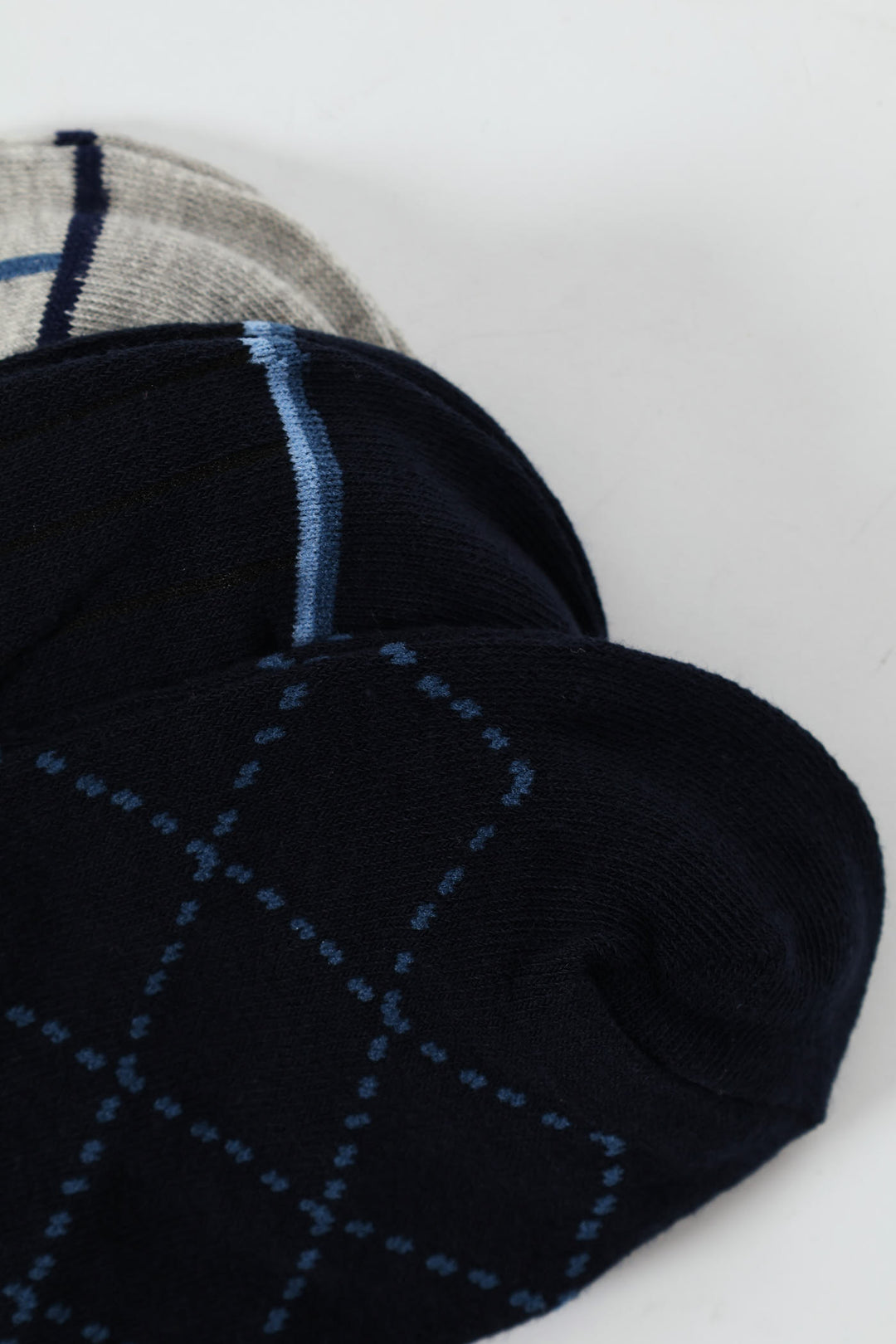 3 Pack Anklet Socks - Navy/Grey