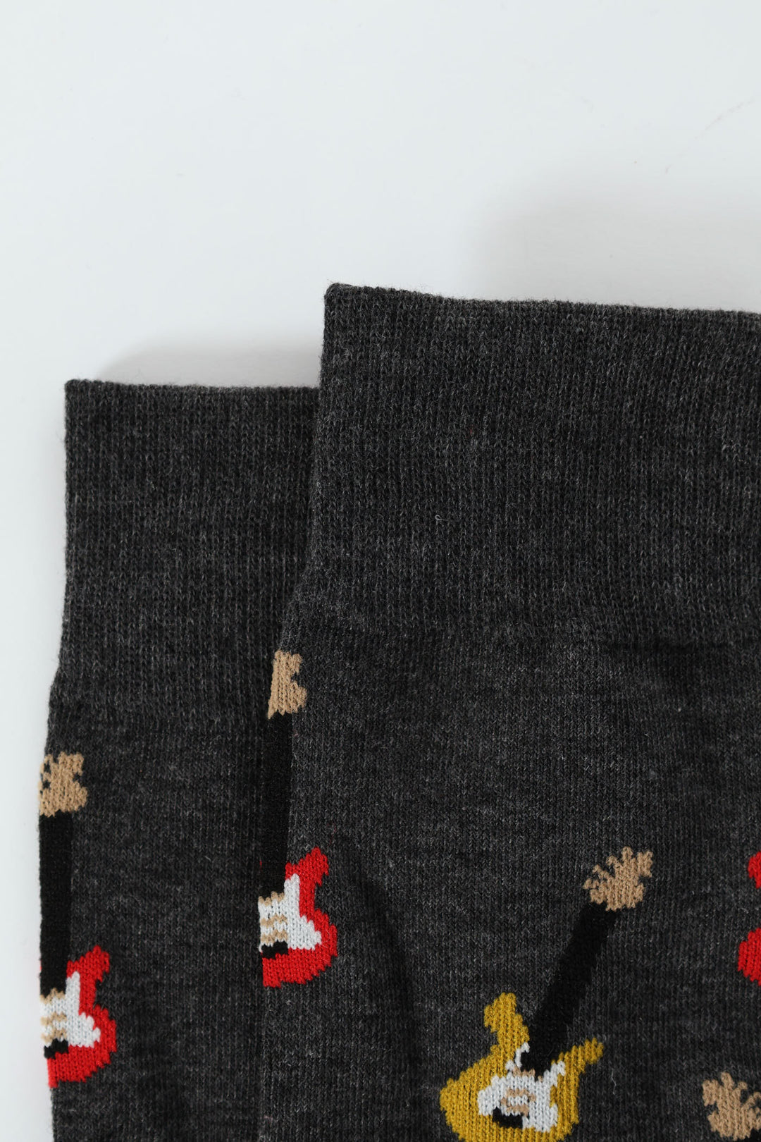 Single Guitar Anklet Socks - Charcoal