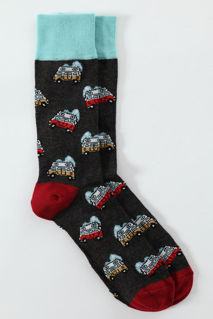 Single Anklet Socks - Grey Melange