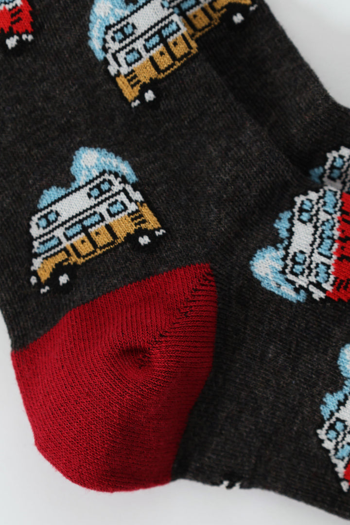 Single Anklet Socks - Grey Melange