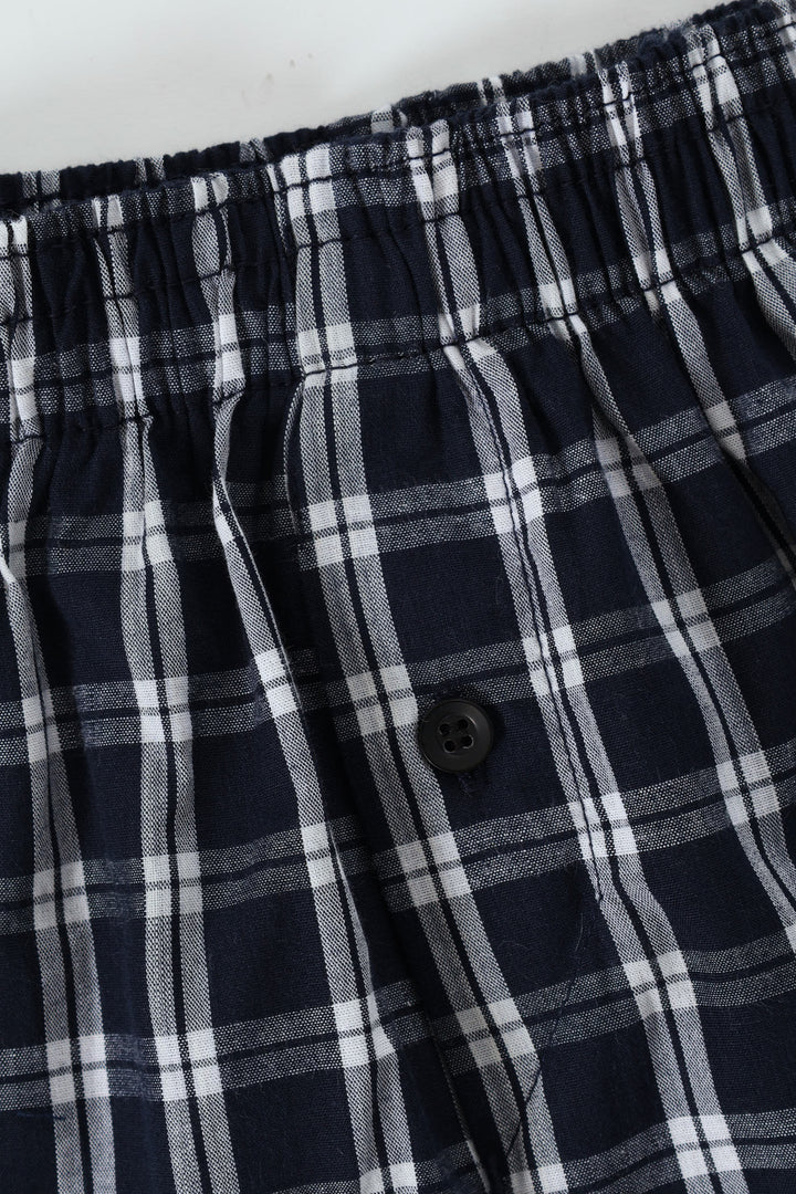 Single Fashion Woven Boxer - Blue