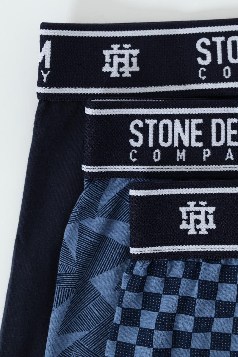 3 Pack Design Trunks - Blue