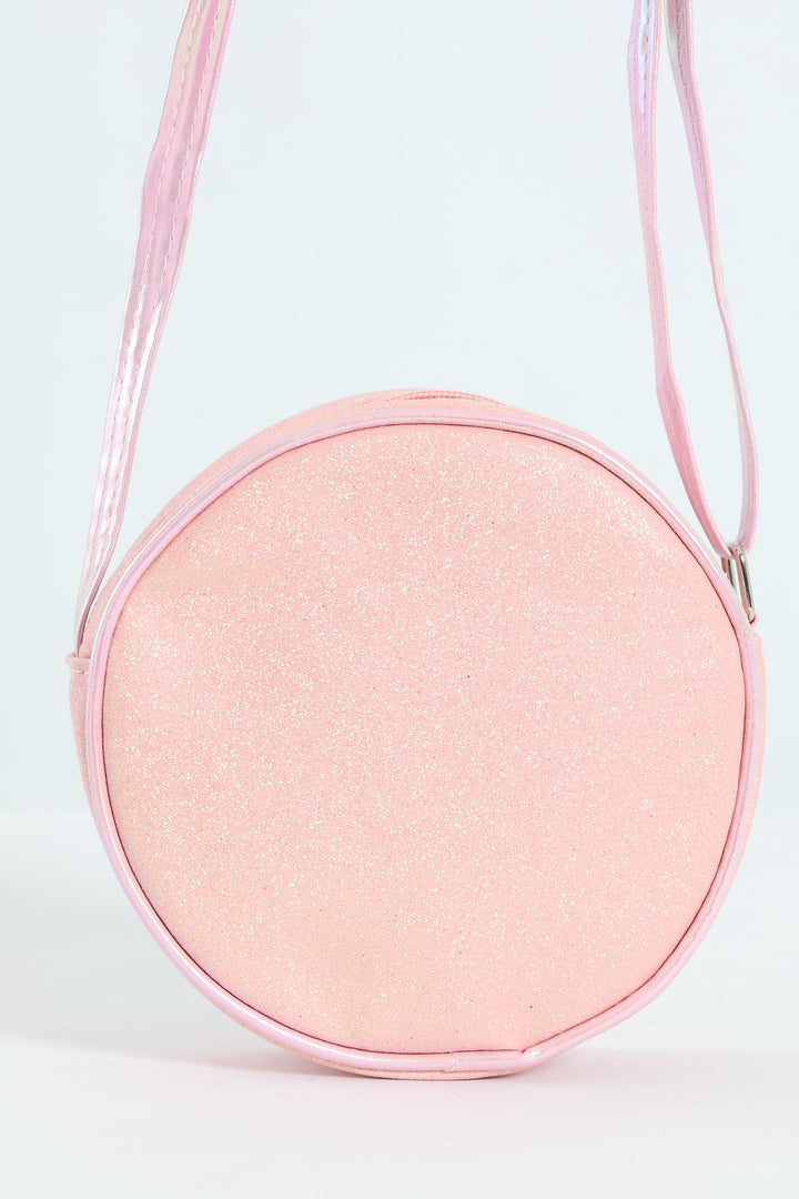Pre-Girls Star Glitter Slingbag - Pink