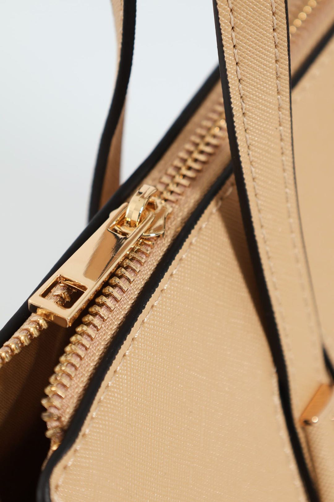 Vivian Structured Satchel - Beige