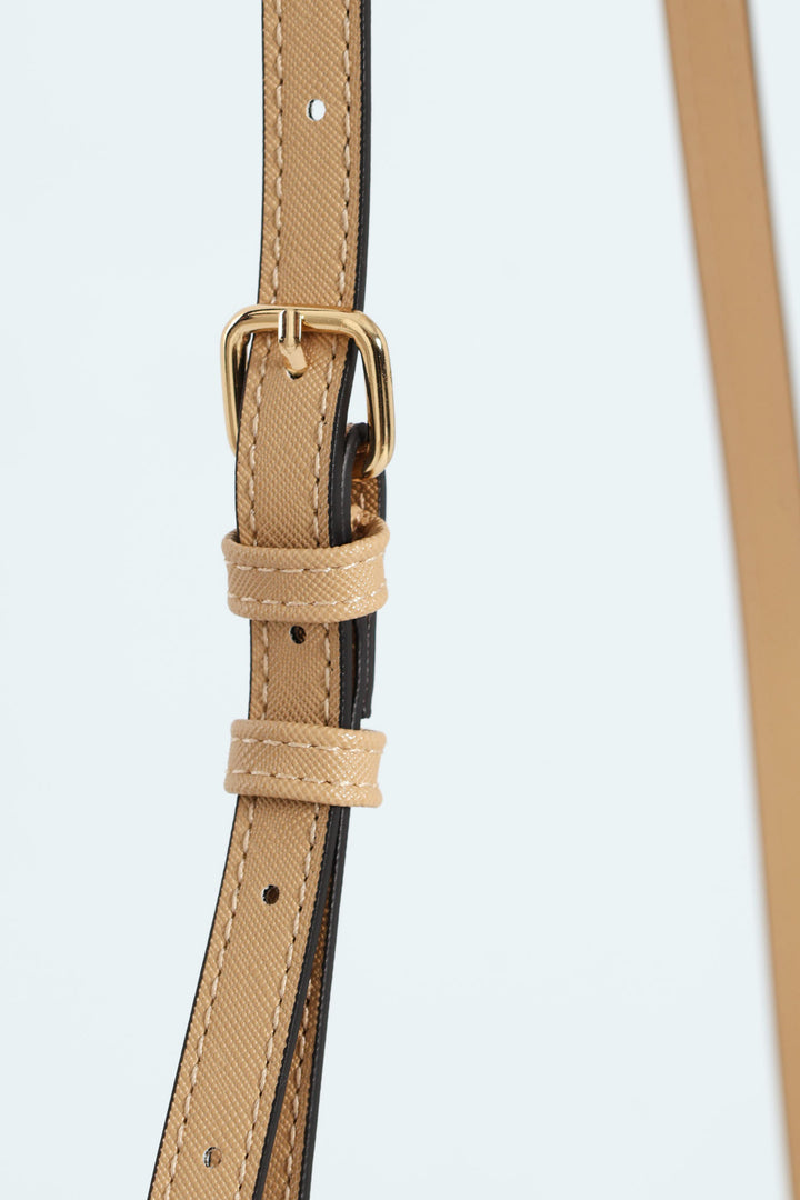 Vivian Structured Satchel - Beige